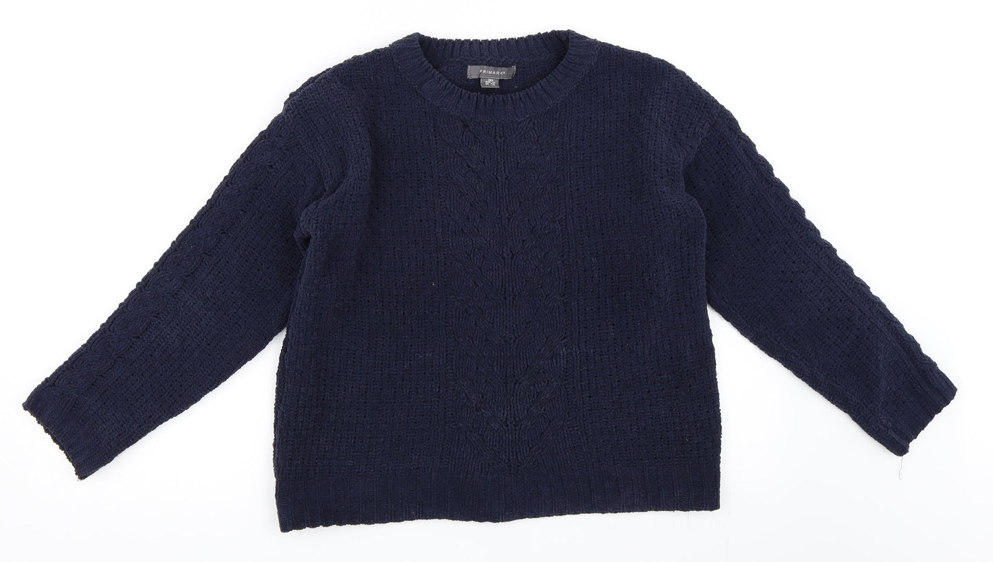 Primark Womens Blue   Pullover Jumper Size 2XS