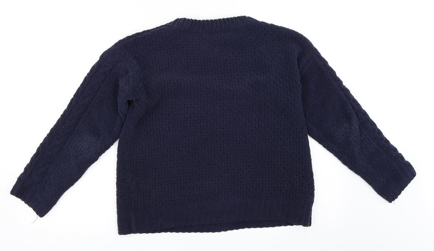 Primark Womens Blue   Pullover Jumper Size 2XS