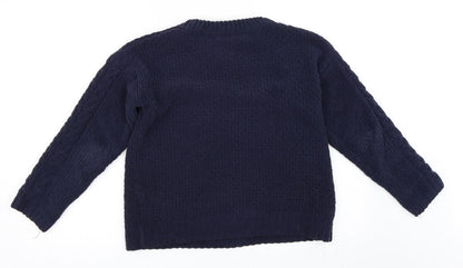 Primark Womens Blue   Pullover Jumper Size 2XS