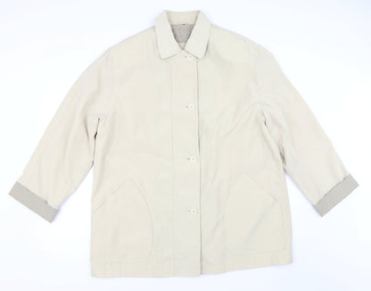 Womens UK Size 18 Bonmarché Beige Overcoat