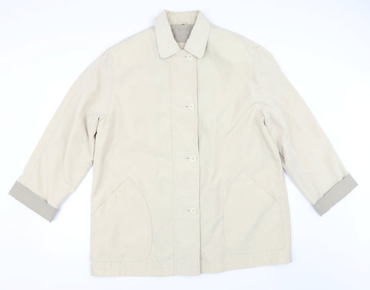 Womens UK Size 18 Bonmarché Beige Overcoat