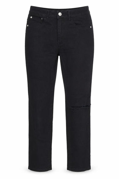 Womens UK Size M Bik bok Regular Fit Straight Black Jeans