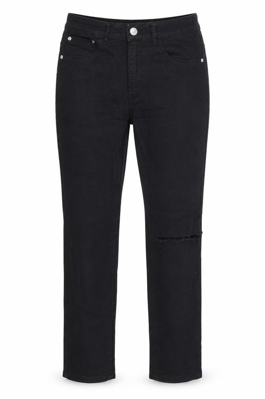 Womens UK Size M Bik bok Regular Fit Straight Black Jeans