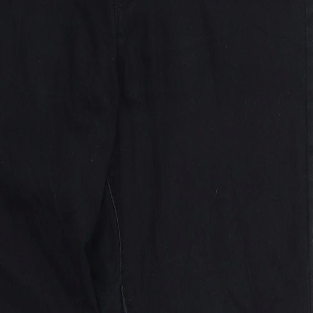 Womens UK Size M Bik bok Regular Fit Straight Black Jeans