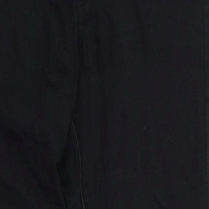 Womens UK Size M Bik bok Regular Fit Straight Black Jeans