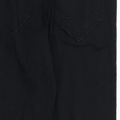 Womens UK Size M Bik bok Regular Fit Straight Black Jeans