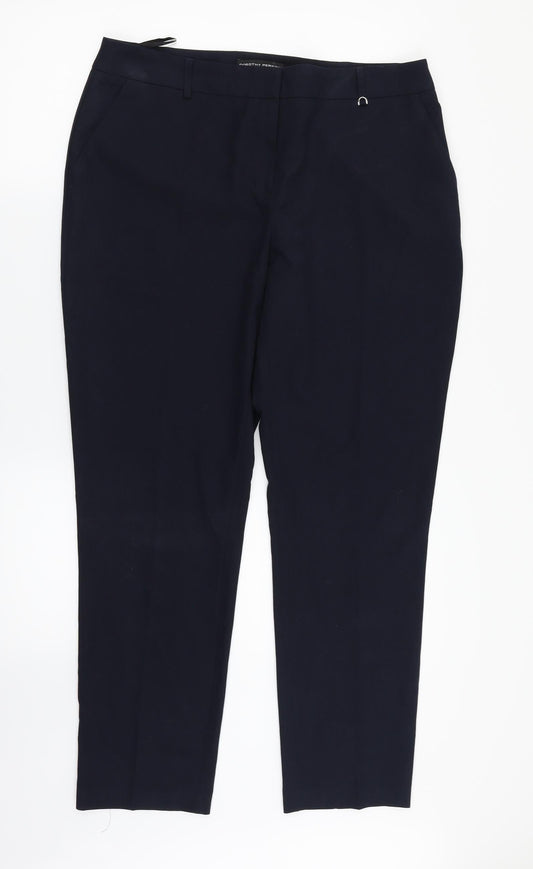 Womens UK Size 14 Dorothy Perkins Regular Fit Dress Pants Black Trousers