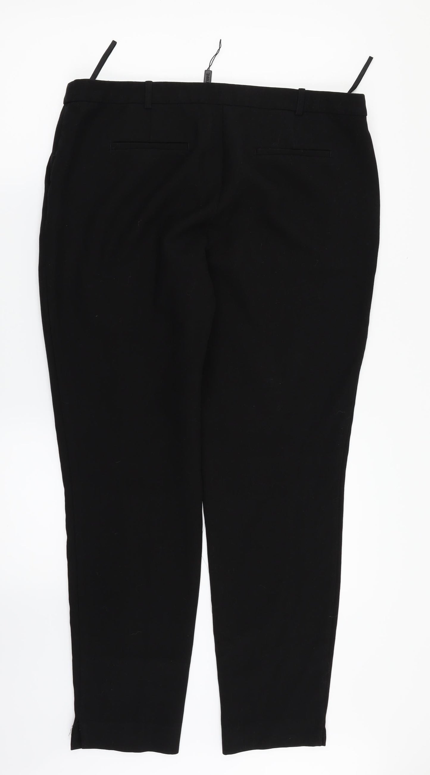 Womens UK Size 14 NEXT Regular Fit Dress Pants Black Trousers