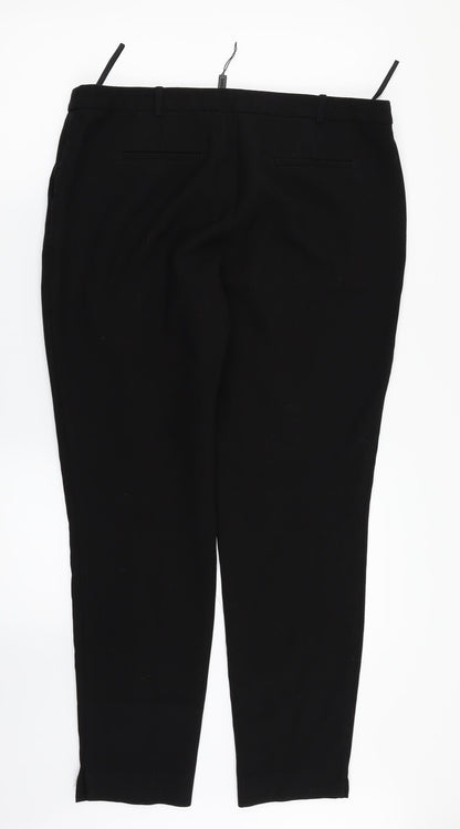 Womens UK Size 14 NEXT Regular Fit Dress Pants Black Trousers