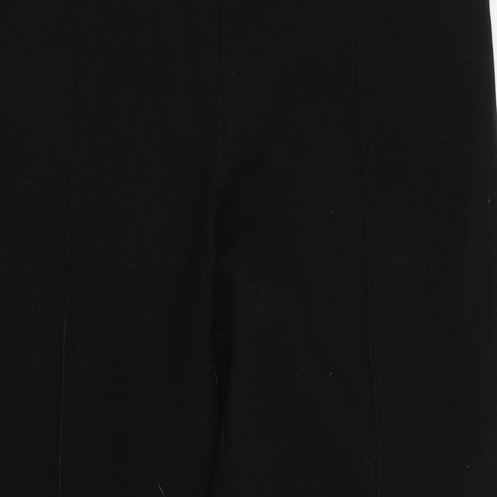 Womens UK Size 14 NEXT Regular Fit Dress Pants Black Trousers