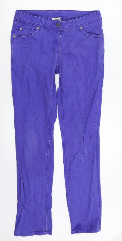 Womens UK Size 12 Up Fashion Regular Fit Straight Blue Jeans