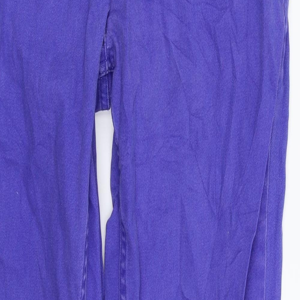 Womens UK Size 12 Up Fashion Regular Fit Straight Blue Jeans