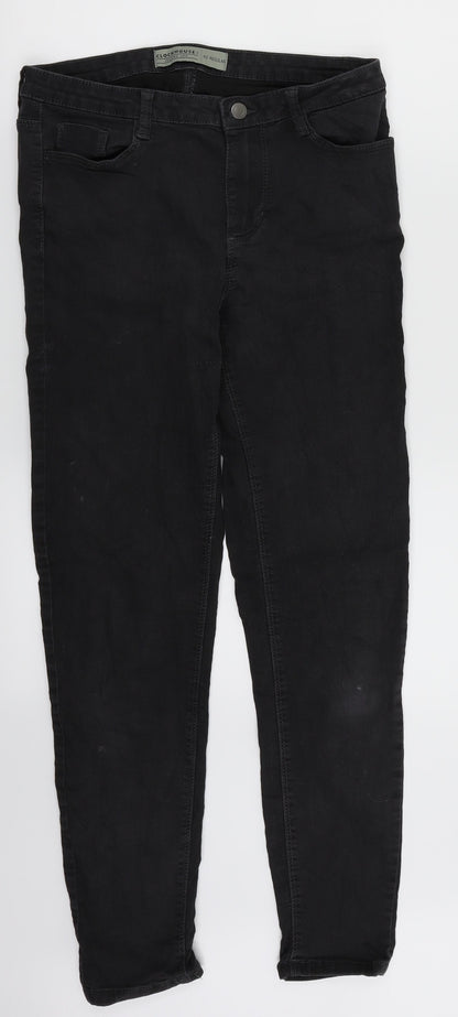 Clockhouse Womens Black  Denim Jegging Jeans Size 12 L28 in