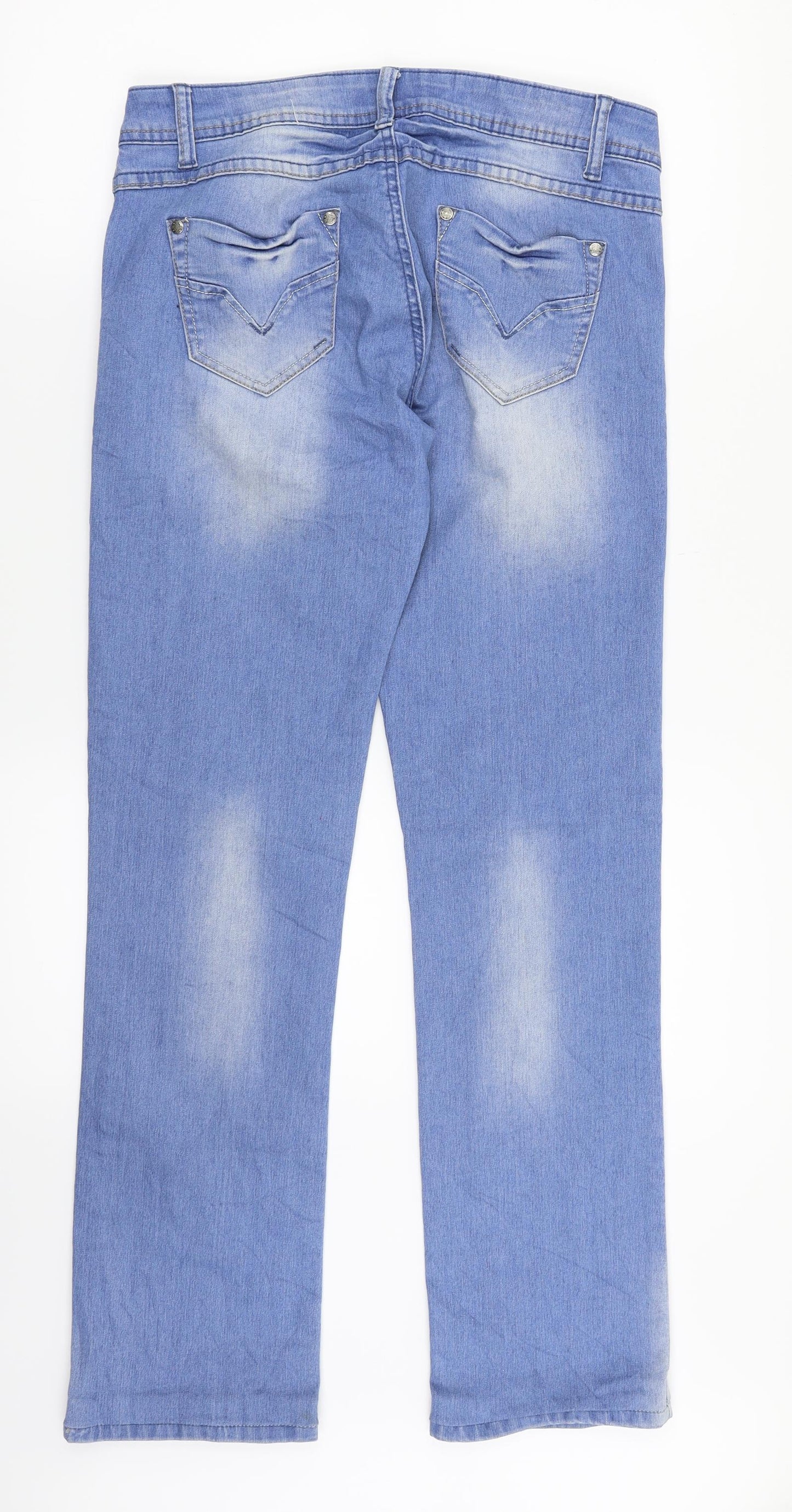 Red Pepper Womens Blue  Denim Straight Jeans Size 30 in L31 in