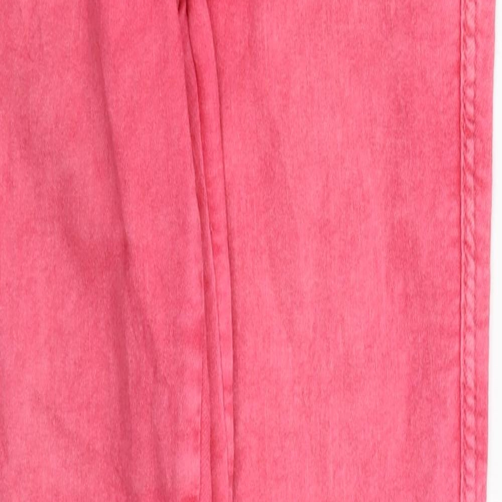 Womens UK Size 8 H&M Regular Fit Skinny Pink Jeans