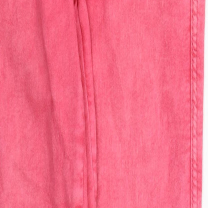Womens UK Size 8 H&M Regular Fit Skinny Pink Jeans