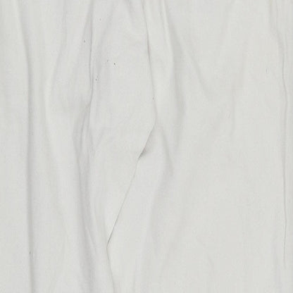 Womens UK Size S Bik Bok Regular Fit Straight White Jeans