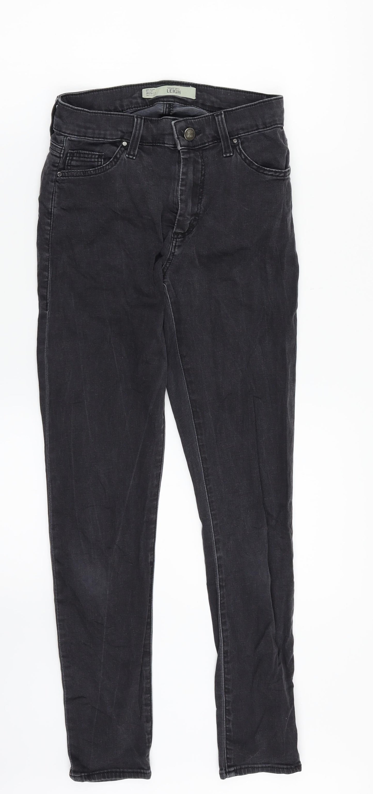 Topshop Womens Black  Denim Skinny Jeans Size 28 in L26 in
