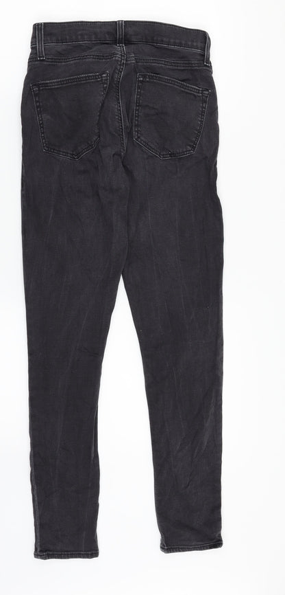 Topshop Womens Black  Denim Skinny Jeans Size 28 in L26 in