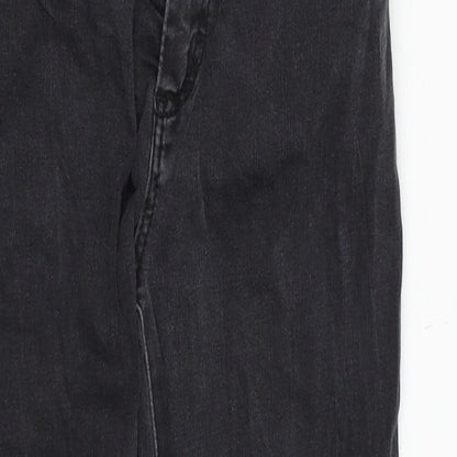 Topshop Womens Black  Denim Skinny Jeans Size 28 in L26 in