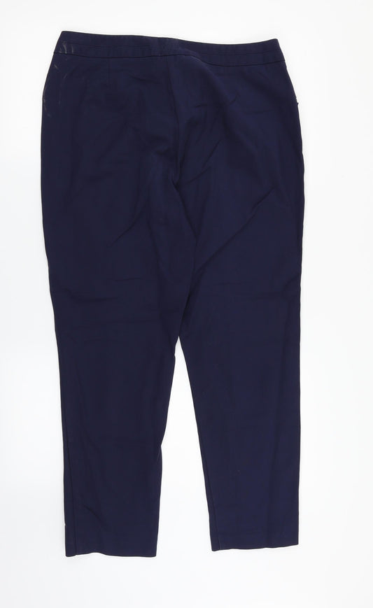 F&F Womens Blue   Dress Pants Trousers Size 14 L26 in