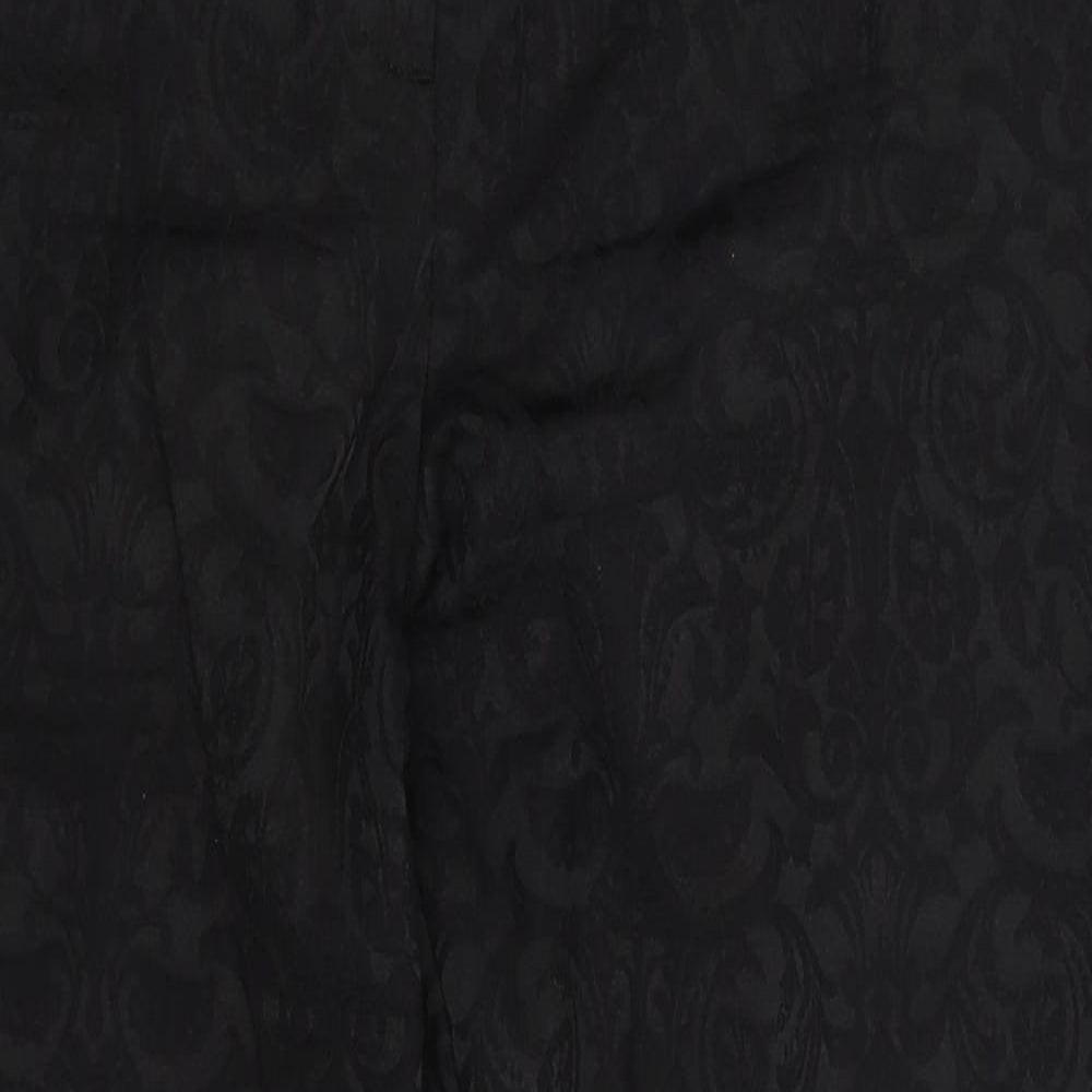 Womens UK Size 14 M&S Regular Fit Dress Pants Black Trousers