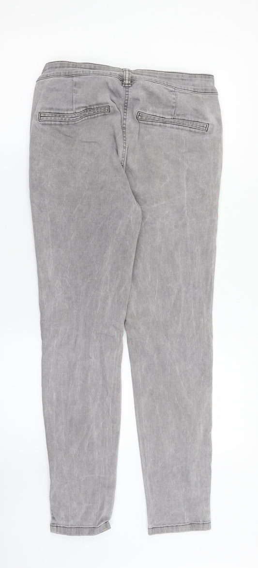 NEXT Womens Grey  Denim Skinny Jeans Size 12 L26 in