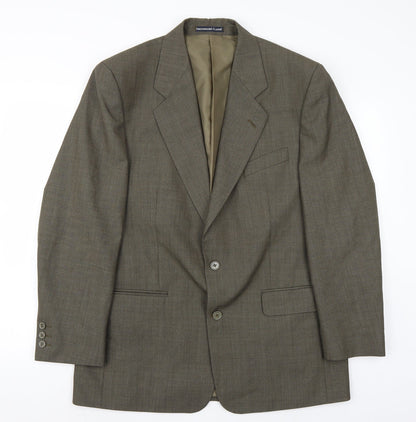 Mens UK Size 40 Greenwoods Classic Regular Green Suit Jacket