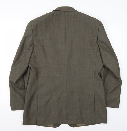 Mens UK Size 40 Greenwoods Classic Regular Green Suit Jacket