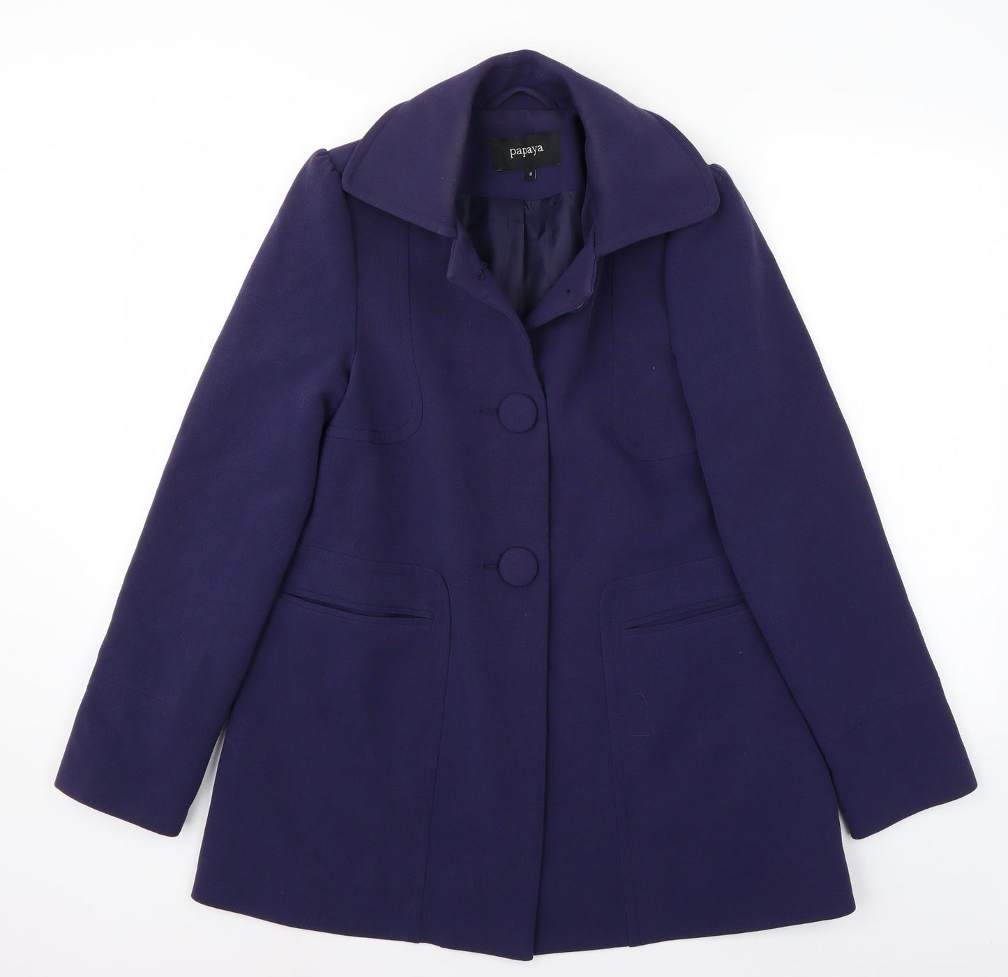 Papaya Womens Purple   Jacket Coat Size 8
