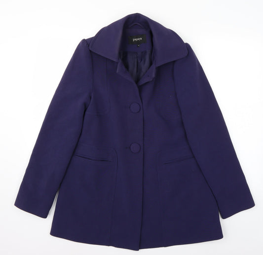 Papaya Womens Purple   Jacket Coat Size 8
