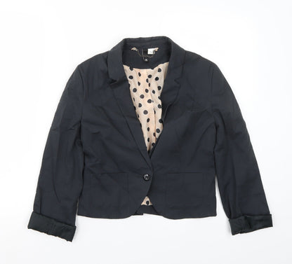 Womens UK Size 10 H&M Regular Grey Blazer