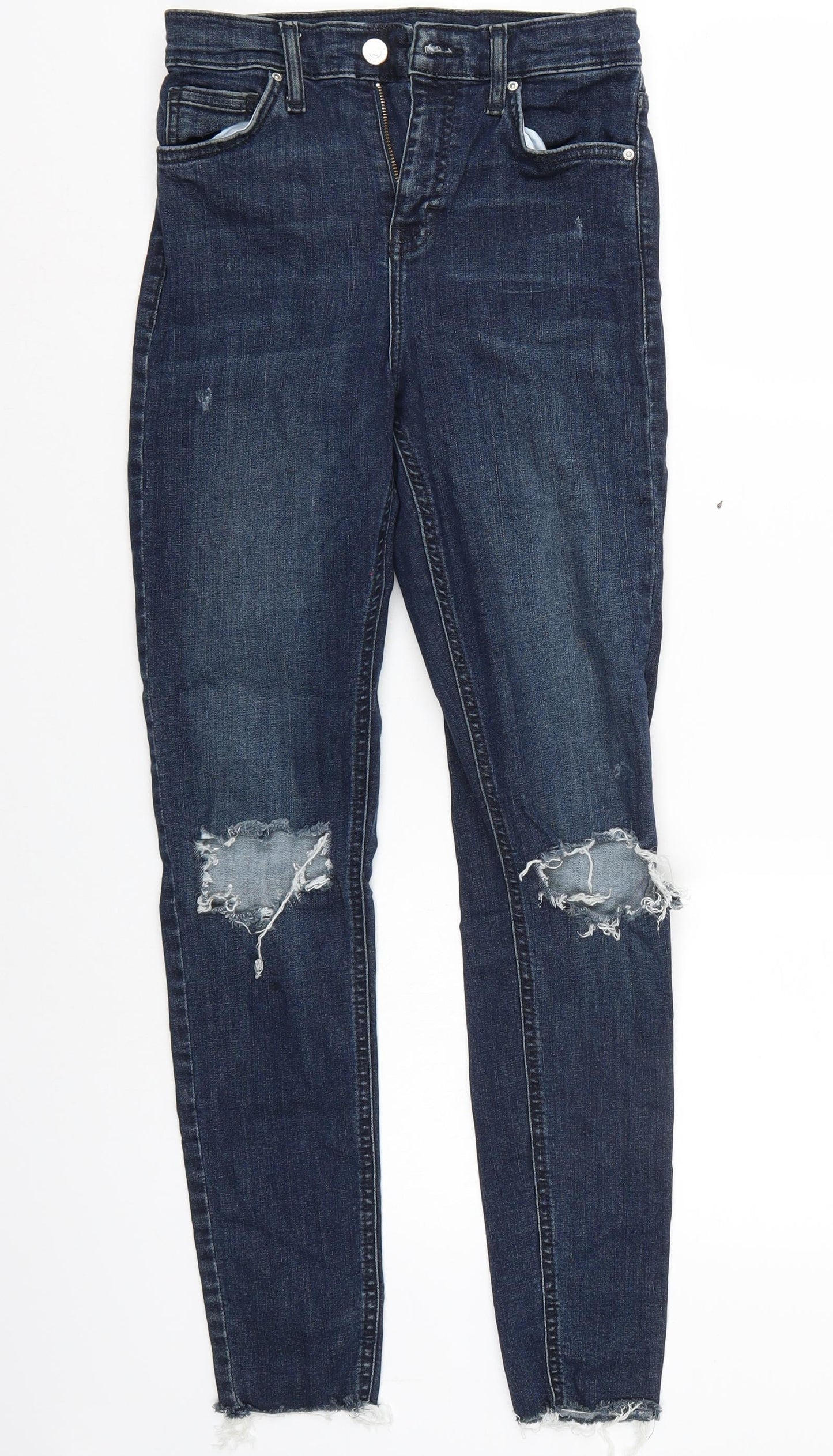 Topshop Womens Blue   Skinny Jeans Size 26 L32 in - l