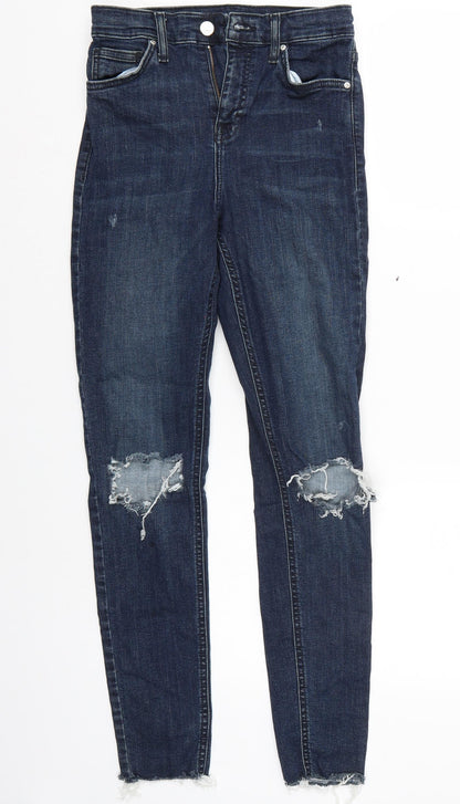 Topshop Womens Blue   Skinny Jeans Size 26 L32 in - l