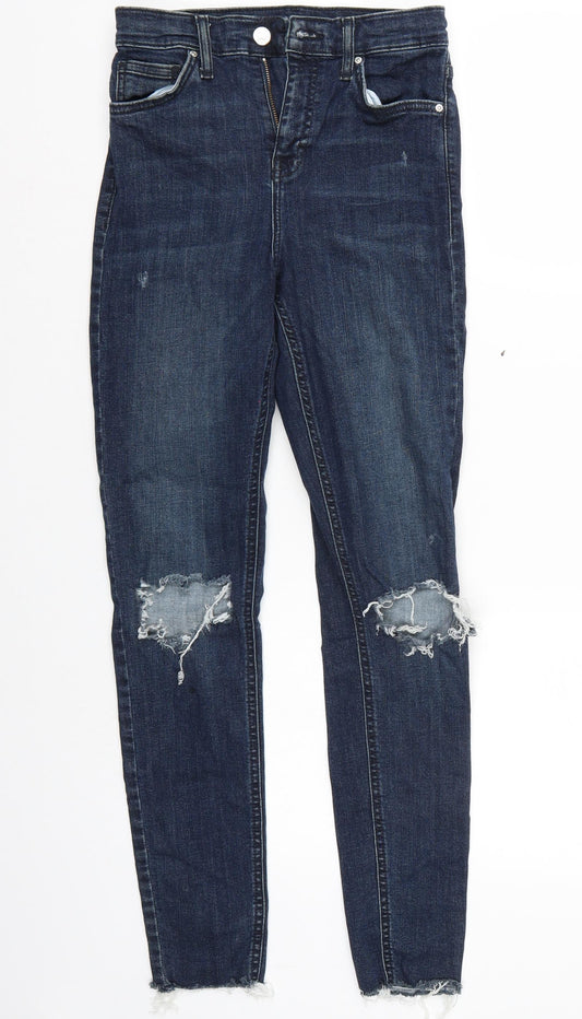 Topshop Womens Blue   Skinny Jeans Size 26 L32 in - l