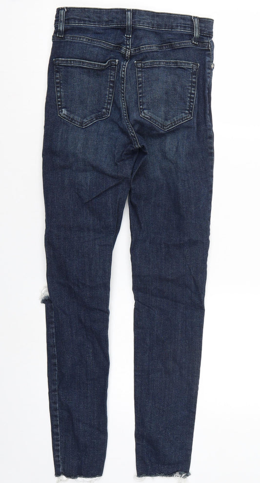 Topshop Womens Blue   Skinny Jeans Size 26 L32 in - l