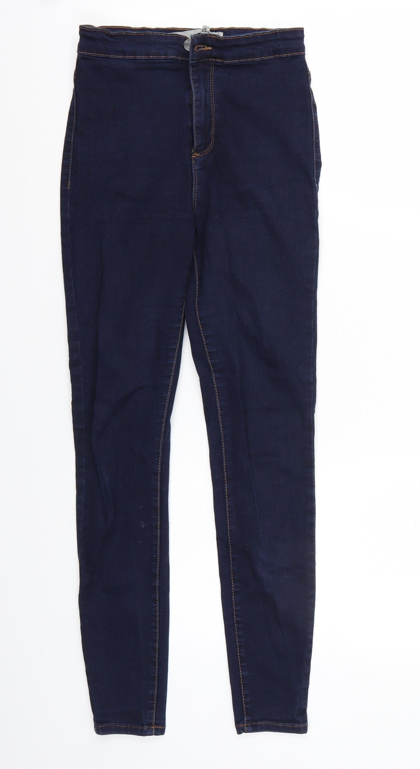 Denim & Co. Womens Blue   Skinny Jeans Size 8 L28 in