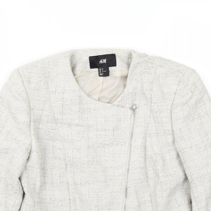 H&M Womens Ivory   Jacket Coat Size 6