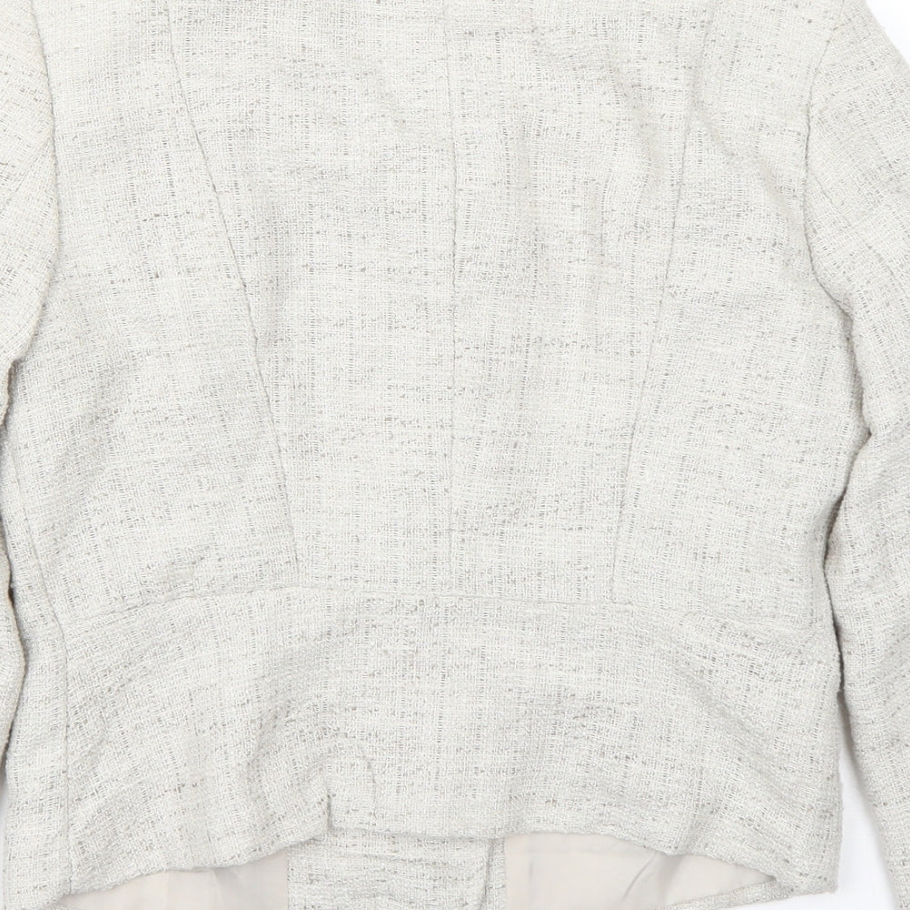 H&M Womens Ivory   Jacket Coat Size 6