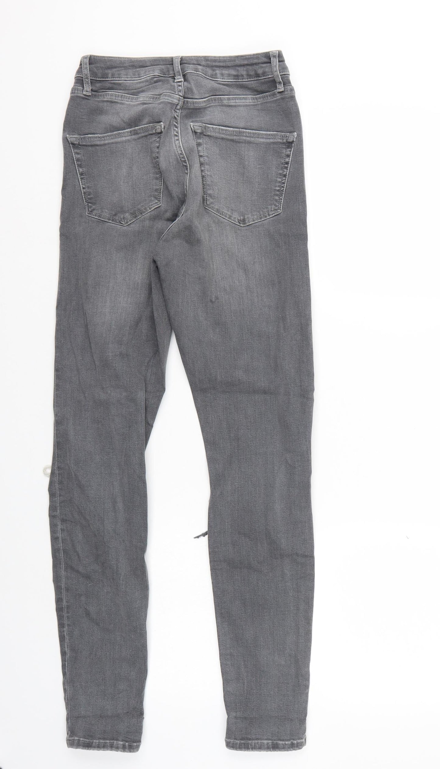 Topshop Womens Grey   Skinny Jeans Size 26 L32 in