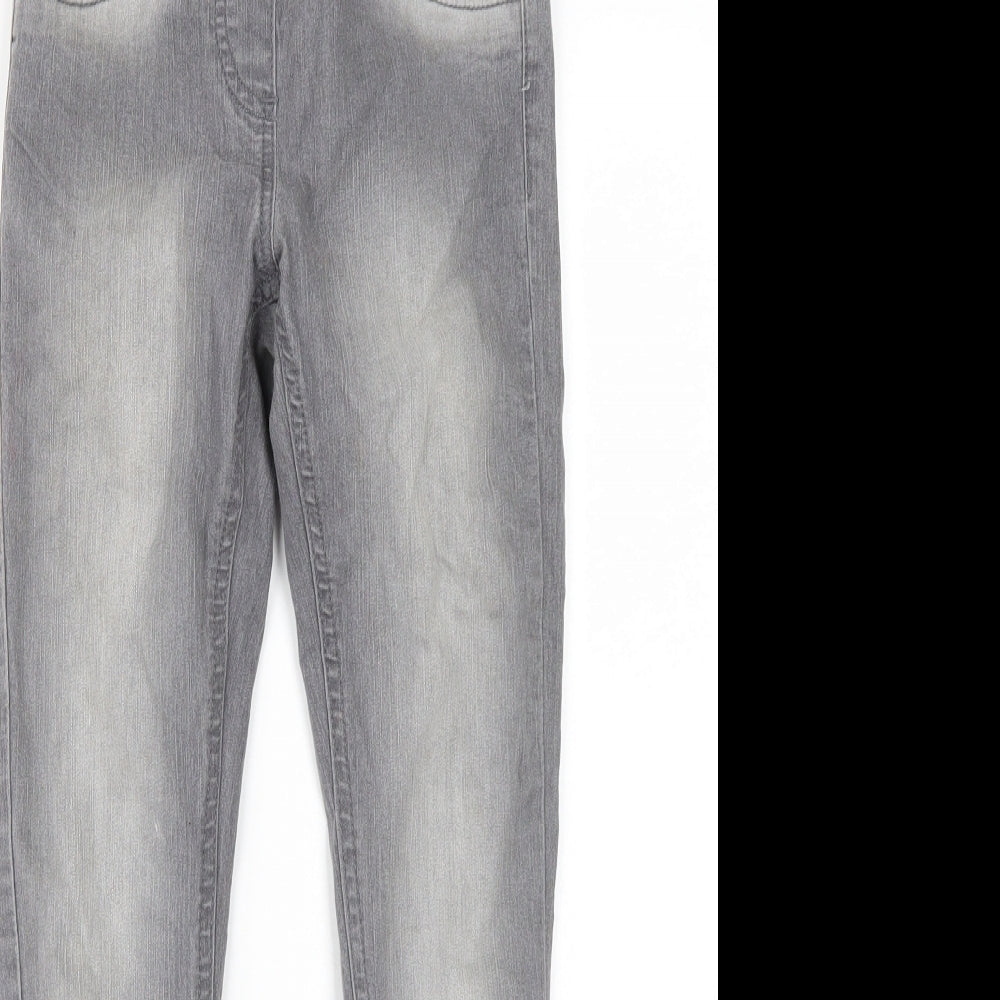 L&D Girls Grey   Skinny Jeans Size 9-10 Years