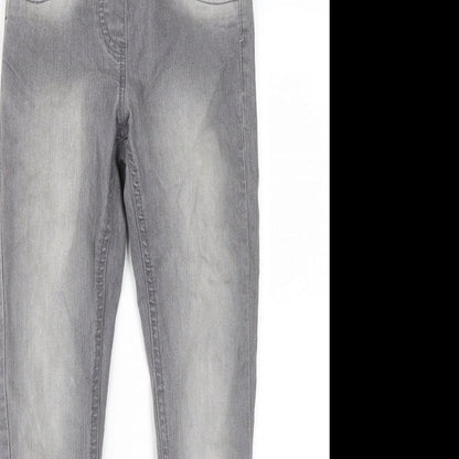 L&D Girls Grey   Skinny Jeans Size 9-10 Years