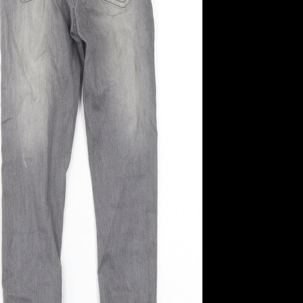 L&D Girls Grey   Skinny Jeans Size 9-10 Years
