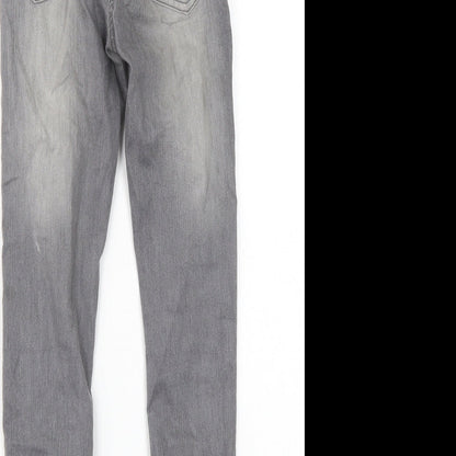 L&D Girls Grey   Skinny Jeans Size 9-10 Years
