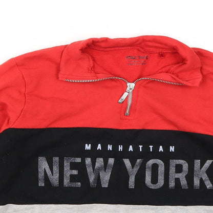 Active Girls Red   Pullover Jumper Size 12 Years