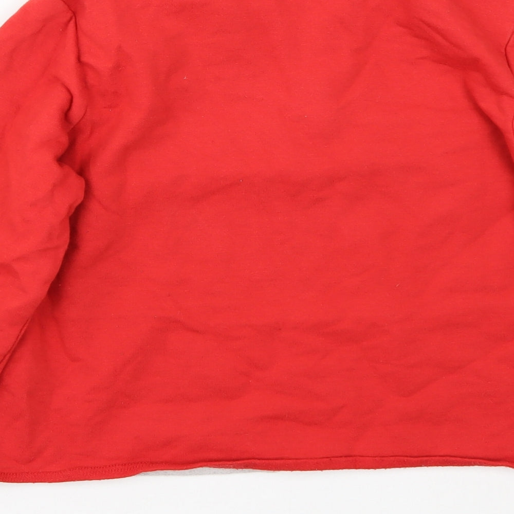 Active Girls Red   Pullover Jumper Size 12 Years