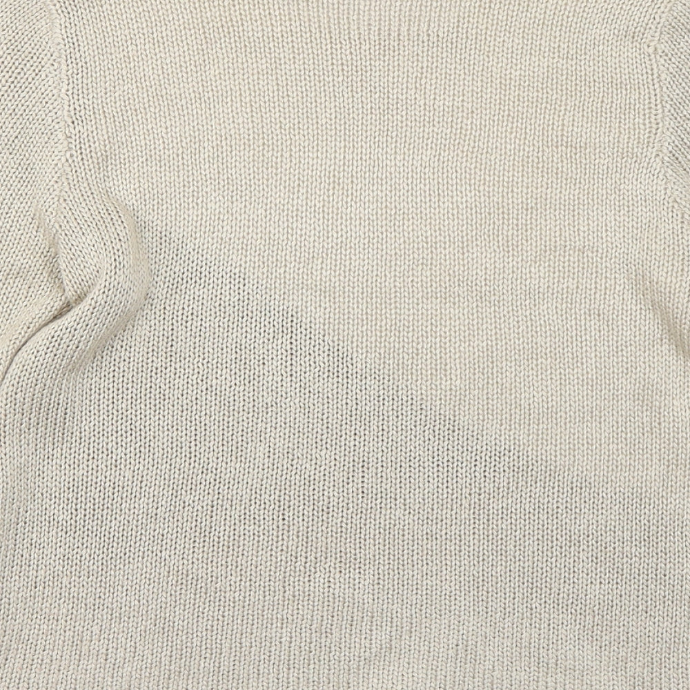 marble Womens Beige   Basic T-Shirt Size 2