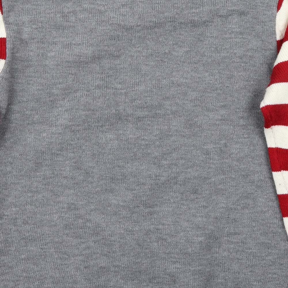 Easy Mens Grey   Pullover Jumper Size M