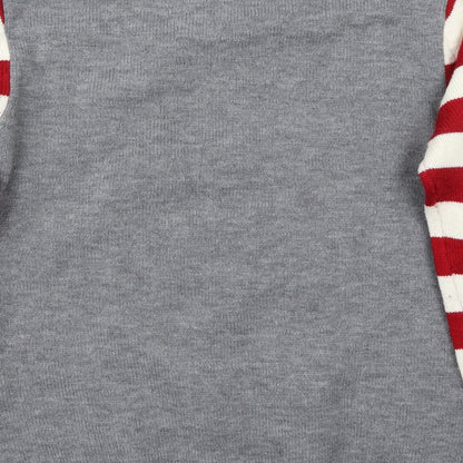 Easy Mens Grey   Pullover Jumper Size M