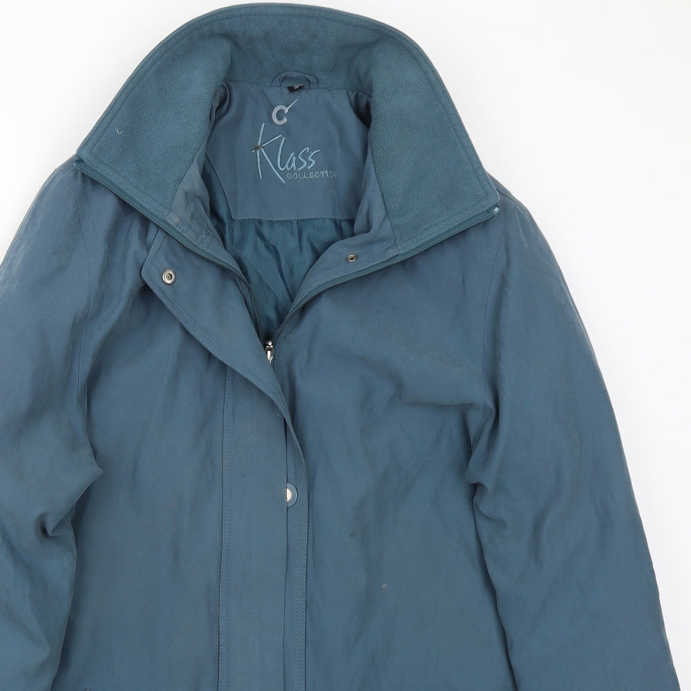 Klass Womens Blue   Jacket Coat Size 12